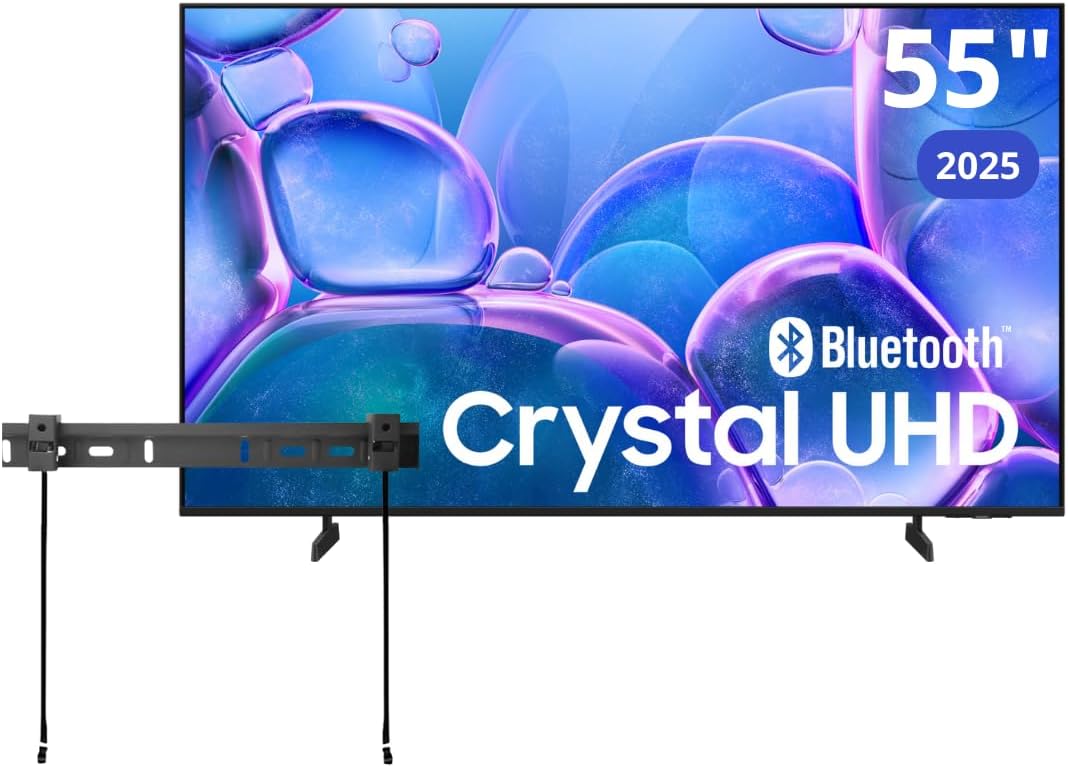 Samsung 55" Class Crystal UHD U7900F (2025) 4K Smart TV HDR 10+ Motion Xcelerator Bluetooth Bixby  Alexa  Google Assistant with Wall Mount(Renewed)