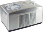 Total Chef Automatic Ice Cream Maker - Built-In Compressor 2 in 1 Frozen Yogurt, Gelato & Sorbet Maker, Nieve Treats, No Salt or Prefreezing, 1.6 Qt Stainless Steel, Helado de crema
