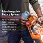Husqvarna Leaf Blaster 350iB Battery Powered Cordless Leaf Blower  200-MPH 800-CFM Blower with Brushless Motor and Quiet Operation  40V Lithium-Ion 7.5 Ah Battery and Charger Included  970569904