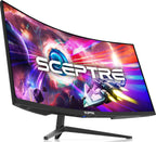 Sceptre 34-Inch Curved Ultrawide WQHD Monitor (3440 × 1440)  R1500  up to 180Hz/165Hz  DisplayPort x2  99% sRGB  1ms  Built-in Speakers  Machine Black  2025 (C345B-QUT168)