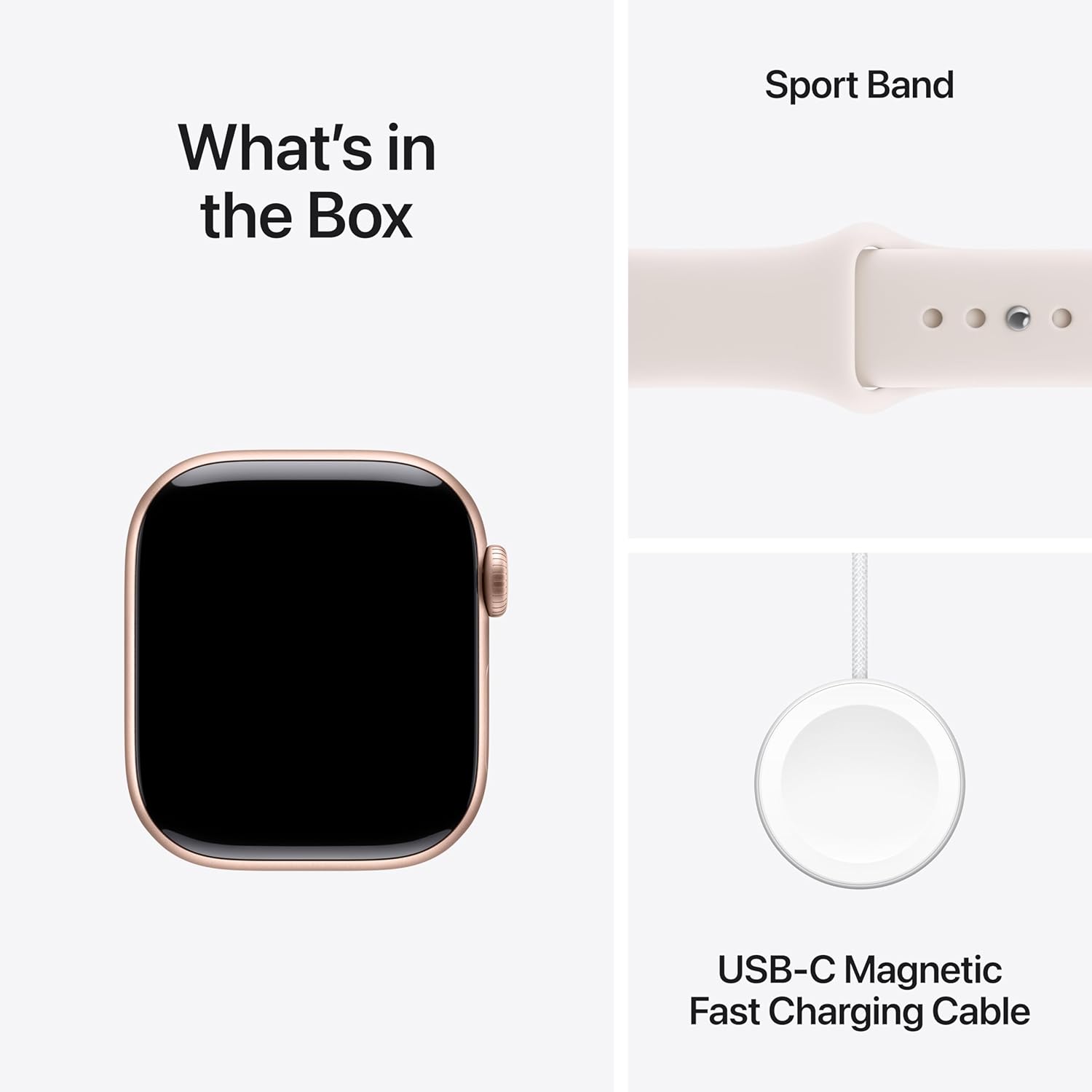 Apple Watch Series 11 GPS + Cellular 42mm Smartwatch with Rose Gold Aluminum Case w Light Blush Sport Band - S/M. Sleep Score  Fitness Tracker  Health Monitoring  Always-On Display  Water Resistant