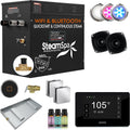 SteamSpa Steam System 12kW Steam Shower Generator with Bluetooth Wifi, Quickstart Continous Steam, Advanced Touch Pad Screen, Chroma Lights, Drain Pan and Auto Drain Chrome RVBS1200CH-A