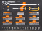 GEARWRENCH 105 Piece 1/4” Drive Slim Head Mechanics Tool Set in Foam Storage Tray - GWMSMBS01
