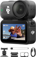 DJI Osmo Nano Standard Combo (128GB) - Small 4K/60fps Vlogging Camera with a 1/1.3″ Sensor  143° Wide FOV Video  200-Min Recording  Swift Content Transfer  Magnetic POV Cam 4K for Sports  Vlog