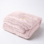 Joy Blankets Large Faux Fur Blanket 60"x80" – Ultra Soft & Warm Luxury Throw for Bed & Couch – Shed-Free, Machine Washable, Oeko-TEX Certified (Boho Blush Pink)