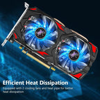 Kelinx AISURIX RX 580 Graphics Card, 2048SP, Real 8GB, GDDR5, 256 Bit, Pc Gaming Video Card, 2XDP, HDMI, PCI Express 3.0 with Freeze Fan Stop for Desktop Computer Gaming Gpu