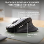 Cherry Stream Desktop Comfort, Wireless Keyboard and Mouse Combo, 2.4 GHz Connection, Whisper-Quiet Keys, Ergonomic Right-Handed Mouse, Battery-Powered, Black