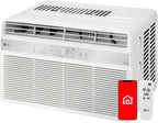 LG 6000 BTU Window Air Conditioner2024 New Remote Control, WiFi Enabled works with LG ThinQ, Alexa, Hey Google, Washable Filer Ultra-Quiet Cools Small Room up to 250 Sq.Ft AC Unit White LW6024RSMX