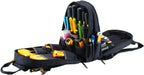CLC Work Gear 1134 Carpenter's Tool Backpack, 44 Pockets, Padded Back Support, Black