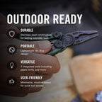 LEATHERMAN, Skeletool, 7-in-1 Lightweight, Minimalist Multi-tool for Everyday Carry (EDC), Home, Garden & Outdoors, Stainless Steel