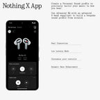 Nothing Ear (3) Wireless Earbuds Super Mic 45dB Hybrid Active Noise Cancelling Bluetooth Headphones Hi-Res 6 Mics  12mm Dynamic Bass Boost  Dual Connect ANC Sport Ear Buds for iPhone Android  Black