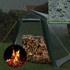 Tangkula 6x8 Ft Outdoor Storage Shelter, Enclosed Carport Tent with All-Steel Metal Frame and Waterproof Ripstop Cover, Outdoor Garage Tent with Sidewalls