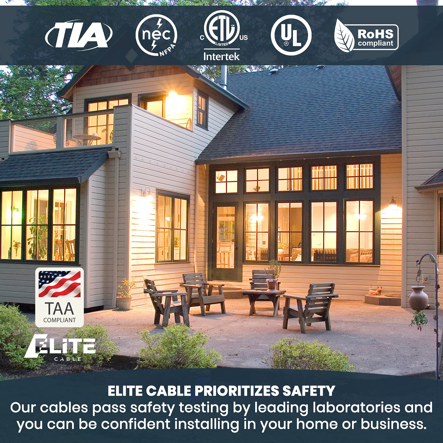 Elite CAT5E Riser (CMR), 1000ft, UTP 24AWG, Solid Bare Copper, 350MHz, UL Certified, Easy to Pull (Reelex II) Box, Bulk Ethernet Cable, White