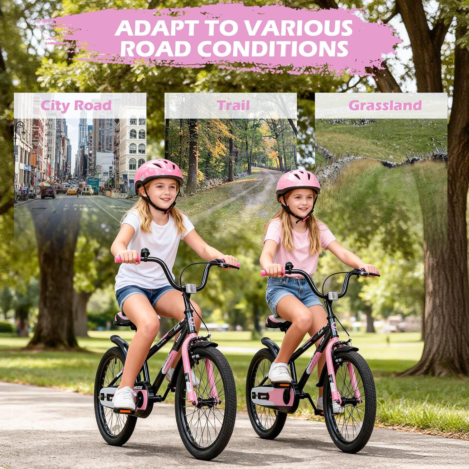 WEIZE Kids Bike, 16 20 Inch Children Bicycle for Boys & Girls Ages 4-12 Years Old, Rider Height 41-62 Inch, Adjustable Seat & Handlebars, Coaster Brake, Multiple Color Options