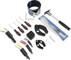 Hydraulic Cylinder Repair Tool kit For skid steers, loaders, backhoes Include gland wrench U-seal installer tools Seal puller Smooth type Piston Ring Compressor (17pcs)