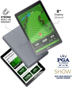 Pinned Golf Portable GPS Tablet - The Caddie - Magnetic  Weatherproof  Touchscreen  FCB Distances - Golf Caddy 45 000 Course Maps - Gifts for Men - Gray
