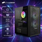 STGAubron Prebuilt Gaming PC Desktop  Radeon RX 550 4G  Intel Core i5 up to 3.6GHz  16G RAM  512G SSD  WiFi 6  BT 5.0  RGB Fan x2  Windows 11 Home