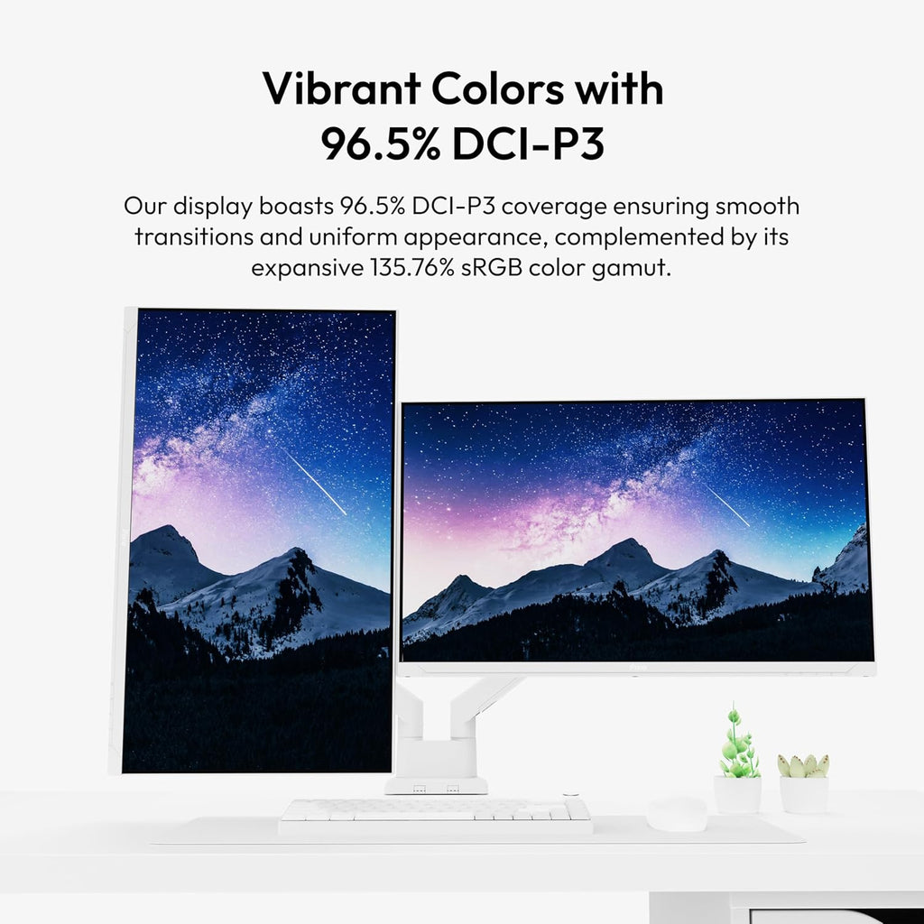 Pixio PX278 Wave White 27 inch 180Hz Refresh Rate Quad HD 1440p Resolution AMD FreeSync Fast IPS Panel 1ms GTG Response Time Built-in Speakers Gaming Monitor