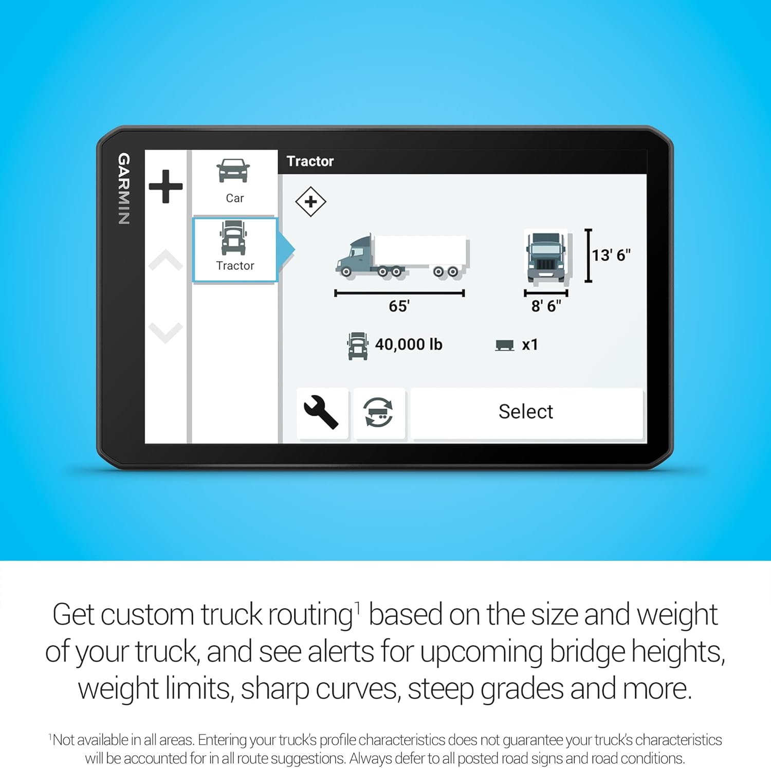 Garmin dezl OTR710  Large  Easy-to-Read 7 inch GPS Truck Navigator  Custom Routing  High-Resolution Birdseye Satellite Imagery  Directory of Trucking & Trailer Services (Renewed)