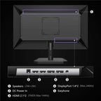 INNOCN 24.5 Inch Gaming Monitor 1440P 240Hz QHD 2K PC Desktop Gaming Screen Fast IPS HDMI 2.1 Display  DisplayPort  Built-in Speaker  25G2S
