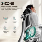 Hbada E3 Air Ergonomic Office Chair, Big and Tall Office Chair - with 3-Zone Dynamic Lumbar Support, 3D Adjustable Headrest, 3D Adjustable Armrests, Swivel, Grey(No Footrest)