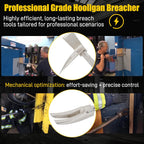 30" Halligan Tool, Halligan Bar with Carry Strap for Fire Rescue, Tactical Breaching & Emergency Entry