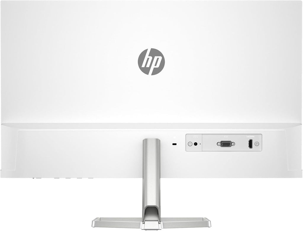 HP Series 5 524sw 24" 300 nits IPS FHD Monitor (Replaces M24FW) Adjustable Tilt  Flicker Free  Anti-glare  Ultra-thin  Low-Blue Light Filter  1x HDMI  White/Silver w/DKZ Hub USB Port Expander (2 Pack)