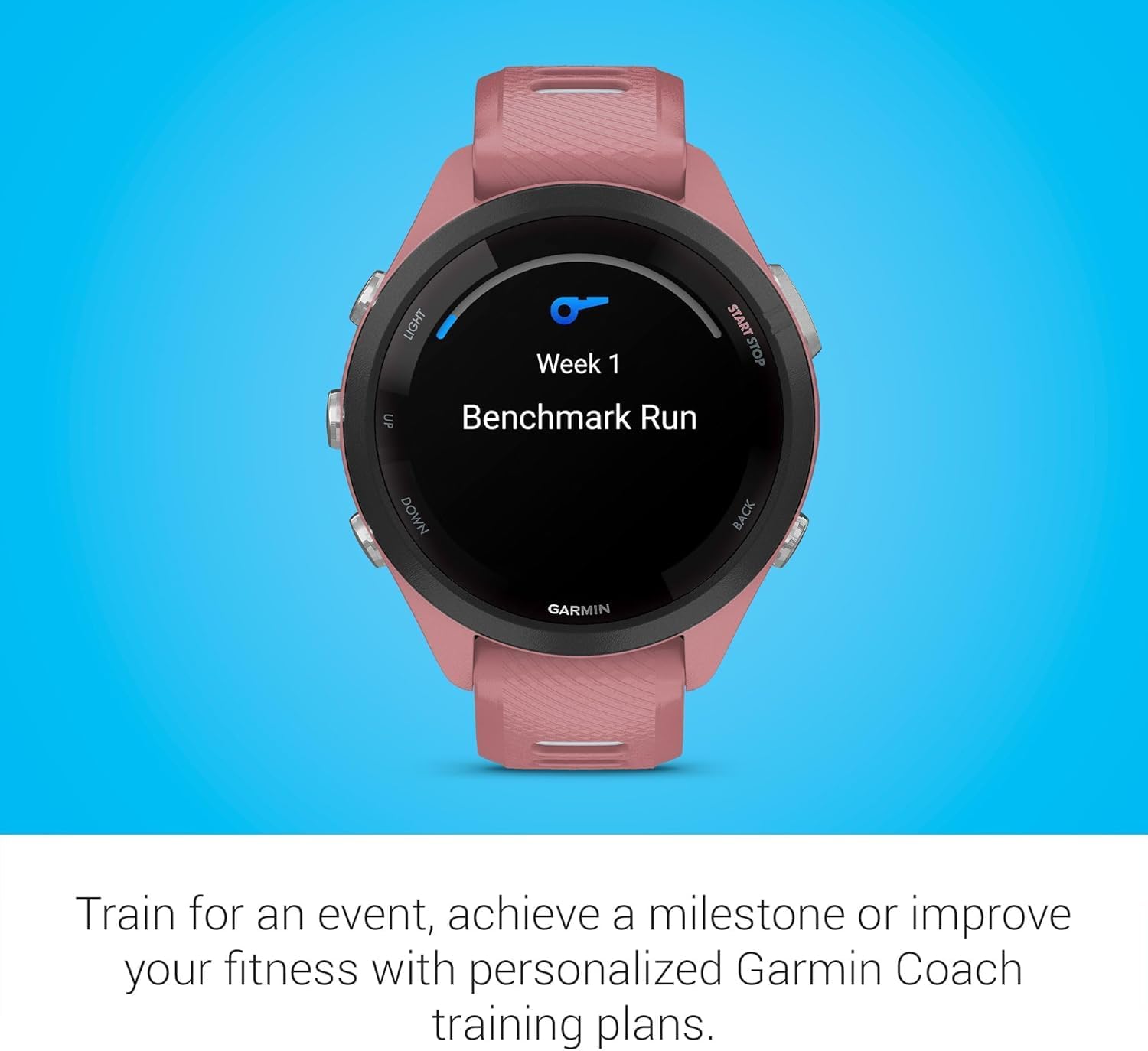 Garmin Forerunner 265S Running Smartwatch  Colorful AMOLED Display  Training Metrics and Recovery Insights  Light Pink and Powder Gray (Renewed)