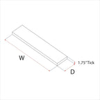 URBANDI, Rustic Floating Shelves, Set of 2, Hidden Bracket, Solid Wood, Heavy Duty, Wall Mounted Shelves, (Brown, 24Wx8D)