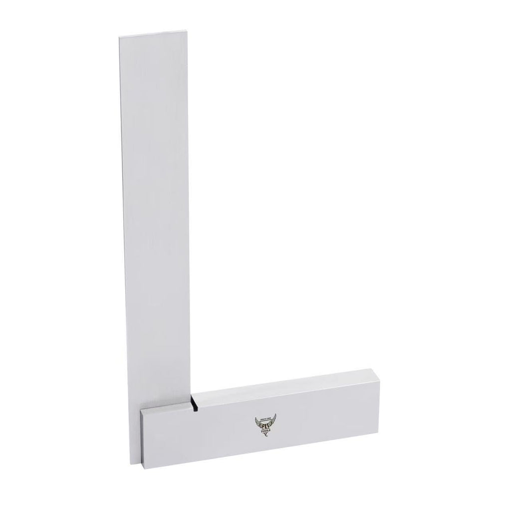 PEC Tools Machinist Square, Precision Engineer Wide Seat Square 90 Right Angle Ground Hardened Steel Angle Ruler 12 x 8 Inch, Suitable for Woodworking and Precision Layout Work