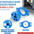 Upgraded Manual Wire Stripper Machine 0.06-1.57in,Cable Stripper Machine for Drill, Wire Stripper Tool With Hand Crank Portable,Wire Stripping Machine For Scrap Copper Recycling