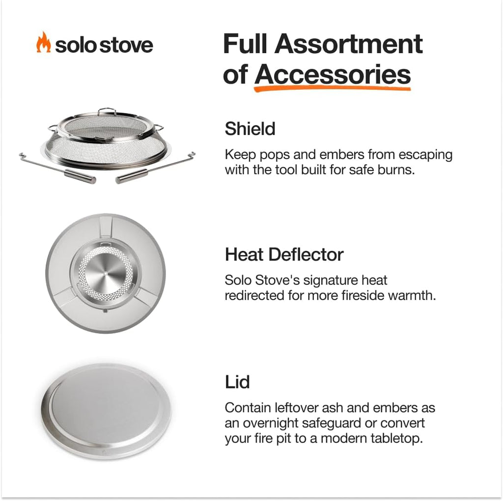 Solo Stove Ranger 2.0 with Stand - 15 Inch Smokeless Portable Fire Pit - Lightweight Outdoor Fireplace with Removable Ash Pan  Stainless Steel  Carry Case Included  Ideal for 2-4 People  16.5 lbs