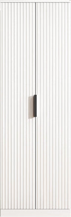 VINGLI 70" Modern Pantry Cabinet,Tall Storage Cabinet with Fluted Doors and Adjustable Shelves for Dining Room, Kitchen, Office, and More in White