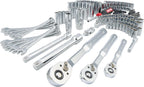 CRAFTSMAN Mechanic Tool Set 135 Pcs, 1/4, 1/2 and 3/8 Inch Drive SAE and Metric Socket Wrench Set with Case (CMMT12124)