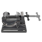 Strong Hand Tools Cradle-Angle Drill Presss Vise with 2500 lb of Clamping Force, MAX 3.5" Jaw Opening, 0-90 Degree Adjustable Tilt, Durable Cast Iron Vise, For Drill and Woodworking, SBV390