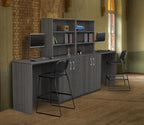 Regency Legacy Stand Up Side to Side Storage Cabinet/Storage Cabinet- Ash Grey