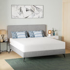 FDW | 12 Inch King Mattress | Medium Firm | Gel Memory Foam Mattress | White | Bed in a Box, CertiPUR-US Certified | Pressure Relief, Cooling Ventilated Foam | Washable Removable Cover