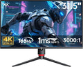 KTC 32 Inch 4K Gaming Monitor  165Hz UHD (3840x2160P) Fast IPS Screen  1ms (MPRT)  Adaptive Sync  3000:1 Contrast 121% sRGB HDMI 2.1 Display Port 1.4  Tilt/Height Adjustment  VESA Mount  H32P22P