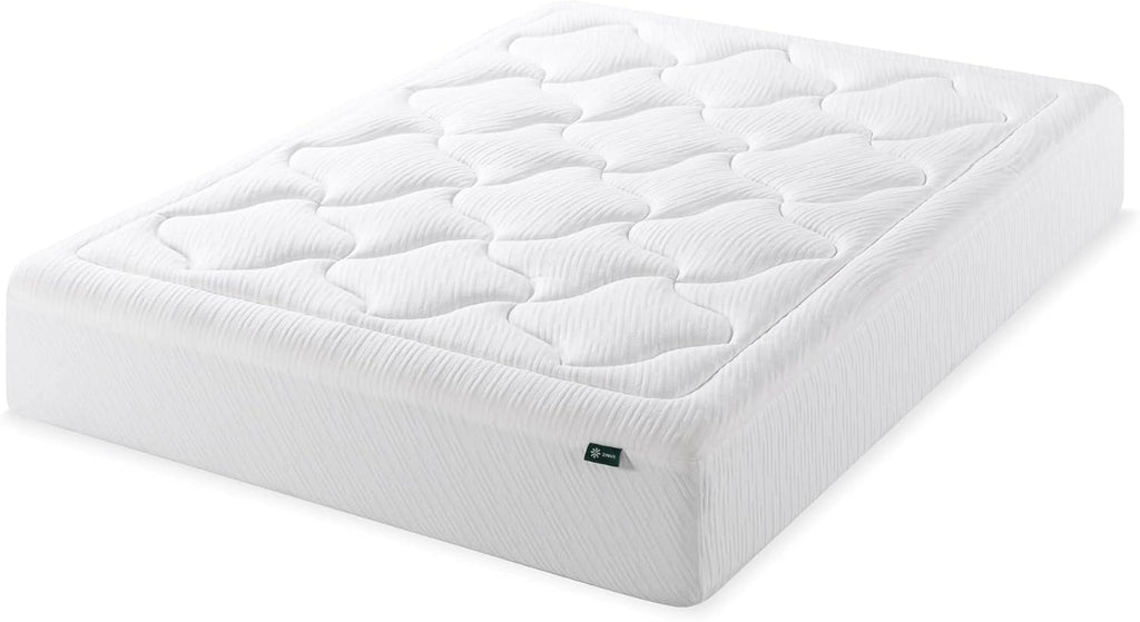 Zinus 12 Inch Cloud Memory Foam Mattress, Queen, Fiberglass Free, Pressure Relieving, Mattress in A Box, CertiPUR-US Certified, White