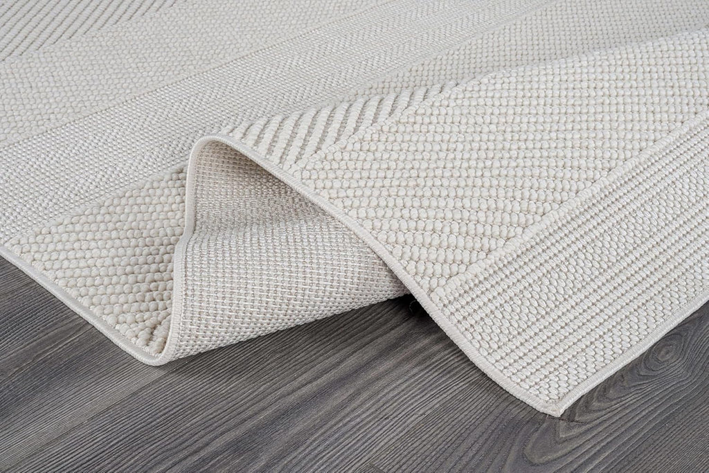Beverly Rug Micro Loop Large Area Rug White 9x12 Modern Luxury Boho Geometric Durable Indoor Area Rugs for Living Dining Room Office Stain Resistant Non Shedding Casual Indoor Carpet White 9 x 12