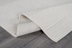 Beverly Rug Micro Loop Large Area Rug White 9x12 Modern Luxury Boho Geometric Durable Indoor Area Rugs for Living Dining Room Office Stain Resistant Non Shedding Casual Indoor Carpet White 9 x 12