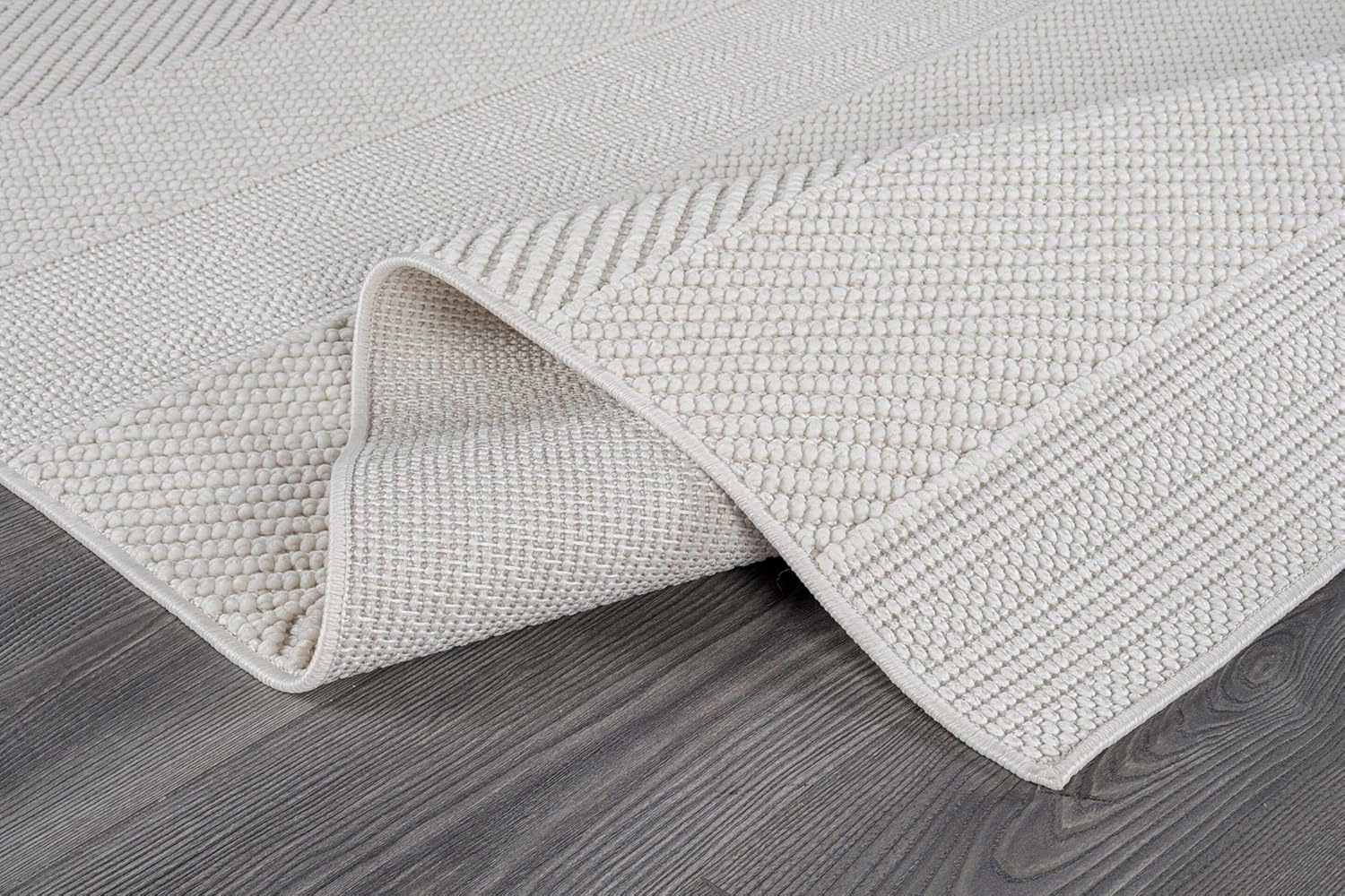 Beverly Rug Micro Loop Large Area Rug White 9x12 Modern Luxury Boho Geometric Durable Indoor Area Rugs for Living Dining Room Office Stain Resistant Non Shedding Casual Indoor Carpet White 9 x 12