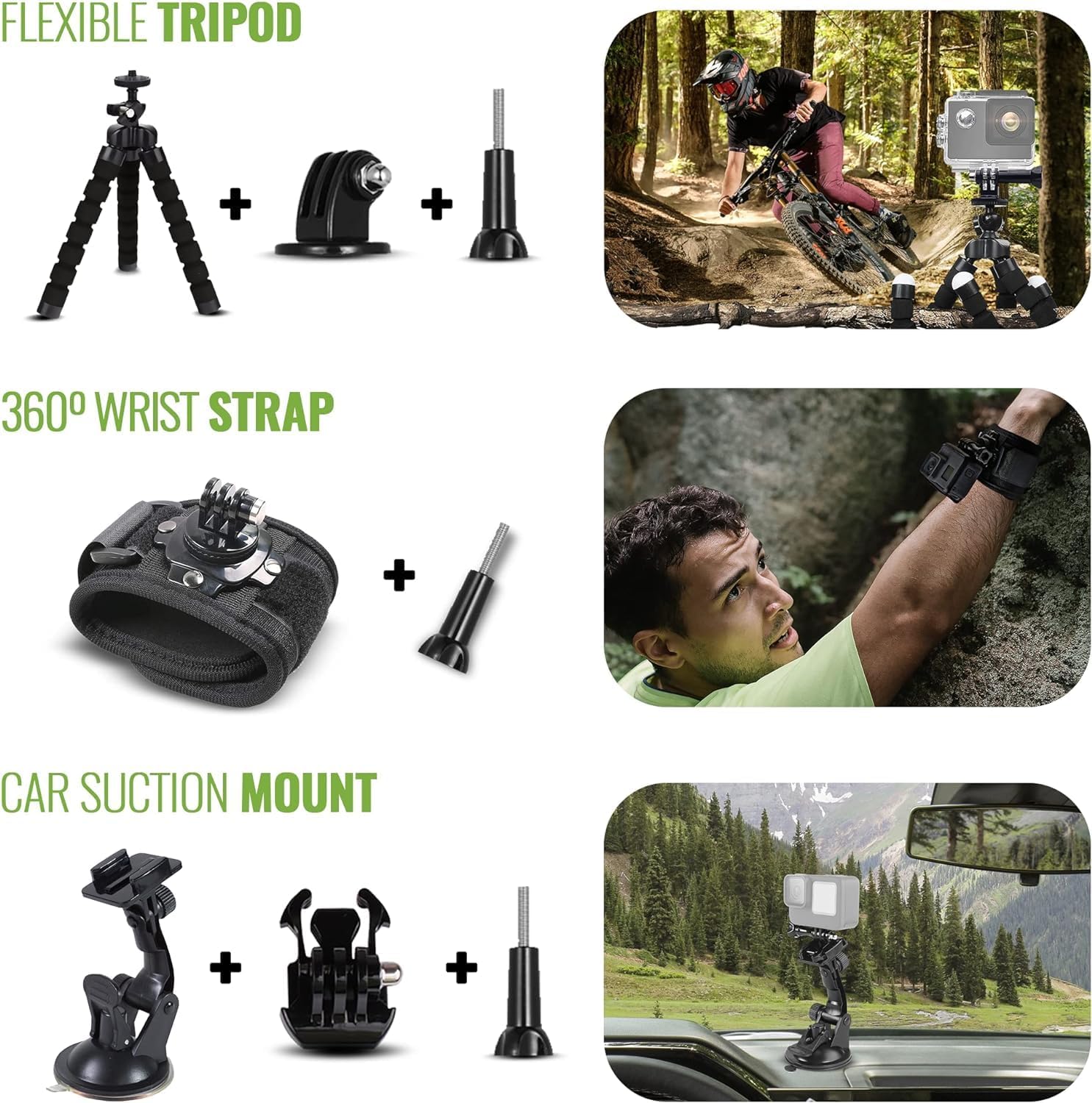 GoPro HERO13 (Hero 13) Black - Waterproof Action Camera with 5.3K HDR Video  27MP Photos  1/1.9" Image Sensor  Live Streaming  Webcam  Stabilization + 64GB Card & 50 Piece Accessory Kit - Bundle