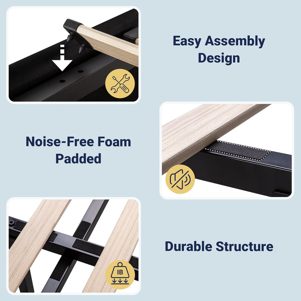 Allewie Queen Size Velvet Lift Up Storage Bed Frame, Vertical Channel Tufted Headboard, Hydrualic Underneath Storage, Upholstered Platform Bed, Wooden Slats Support, No Box Spring Needed, Black