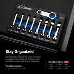 Capri Tools 3/8 in. Drive Torque Adapter Set, 12-Point Box End, 1/4 to 3/4 in., SAE, 9-Piece with Mechanic's Tray