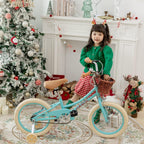 ACEGER Retro Princess Kids Bike with Basket for 3-12 Years Old Girls, Included Coaster Brake & Caliper Brake, 14 16 18 Inch with Training Wheels, 20 Inch with Kickstand, Vintage Bicycle for Gifts.