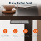 Standing Desk, Large 71x31 Inches Adjustable Stand Up Desk with Cable Management, Home Office Computer Desk with Memory Preset& Cup Holder, Black