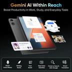 Android 16 Tablet 12 inch Tablets  36GB RAM + 128 Storage(Expandable up to 2TB)  2 in 1 Tablet with Keyboard Case Mouse Stylus  Octa-Core  2K Display  18 MP Dual Camera  8000mAh  5GWiFi  GPS