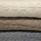 100% Pure Cashmere Throw Blanket for Couch – Cable Knit Cashmere Blanket 50x60 – Soft Warm Breathable Throws for Sofa, Bed – Grade A Long Staple – Machine Washable (Charcoal)