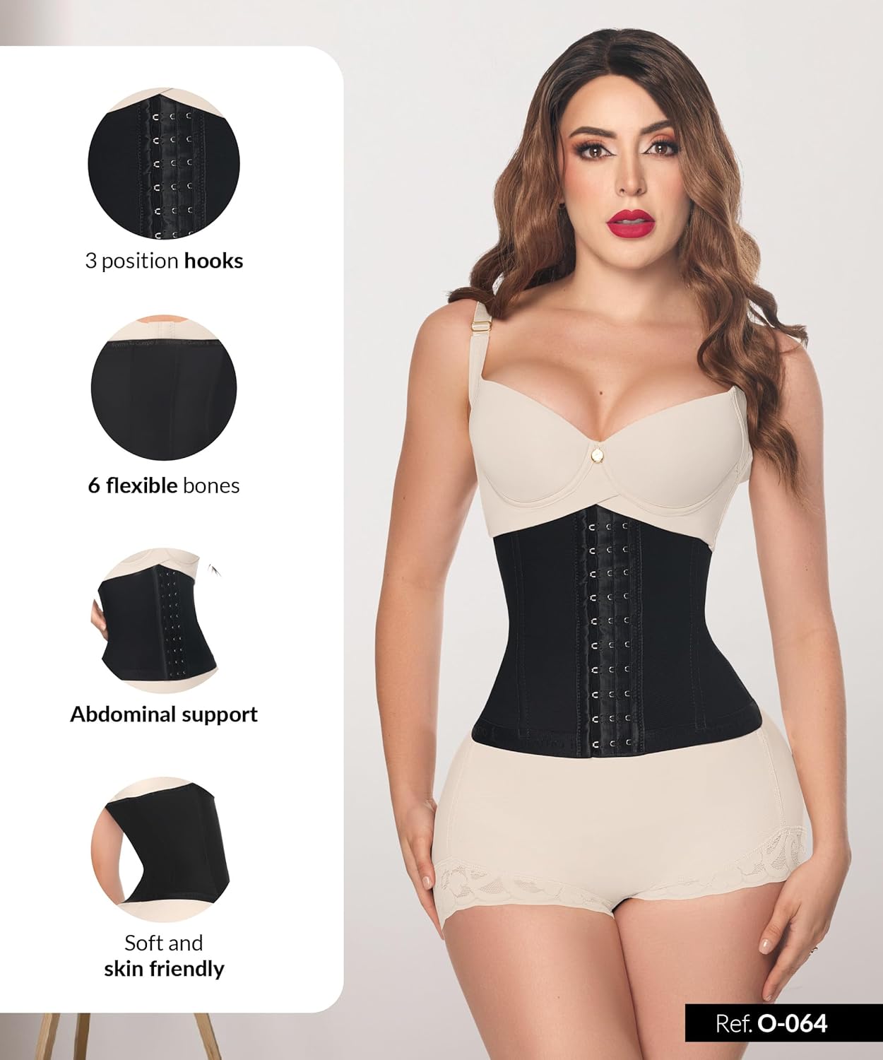 Forma Tu Cuerpo Waist Trainer for Women, Fajas Colombianas, Hourglass Shape Faja Body Shaper, Waist Cincher for Women